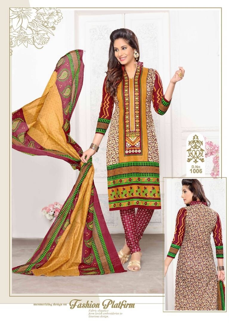 Sabana - Cotton Ethnic Churidar Set, 2.5m Top, 2m Bottom & 2.25m Dupatta | Black & Red, Full Sleeves, Custom Logo, All Season, Printed Pattern