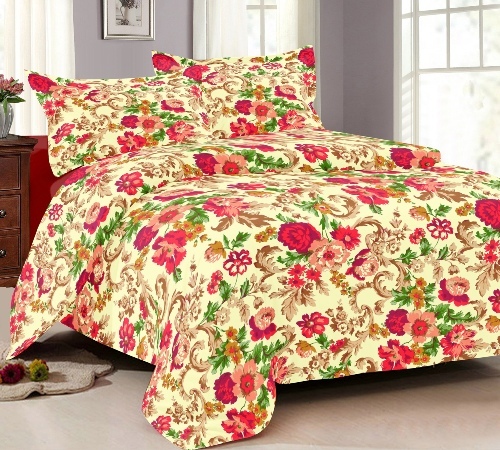 Printed Poly Cotton Bedsheet