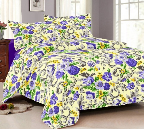 Printed Poly Cotton Bedsheet