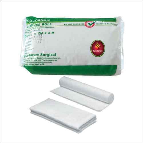 Gamjee Roll - 100% Cotton, White Color | Sterilized, Disposable Dressing Type