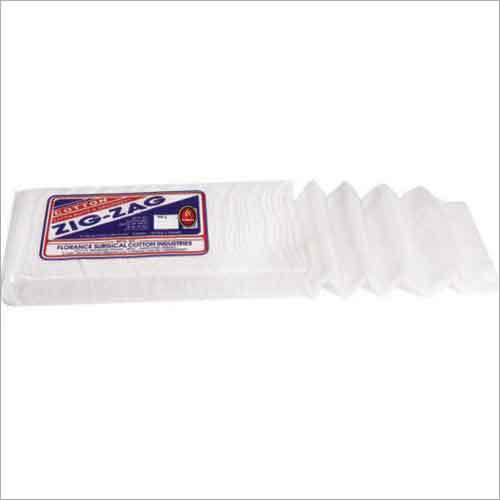 व्हाइट कॉटन ज़िग-ज़ैग