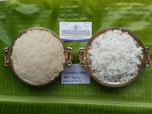 Bapatla Ponni/Samba Mahsuri Boiled Rice - Medium Grain, White Color | Starch Free, High Nutritional Value, Long Shelf Life