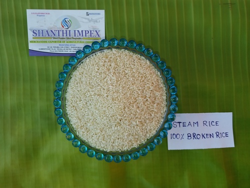 100% BROEN FINE GRAIN STEAM RICE