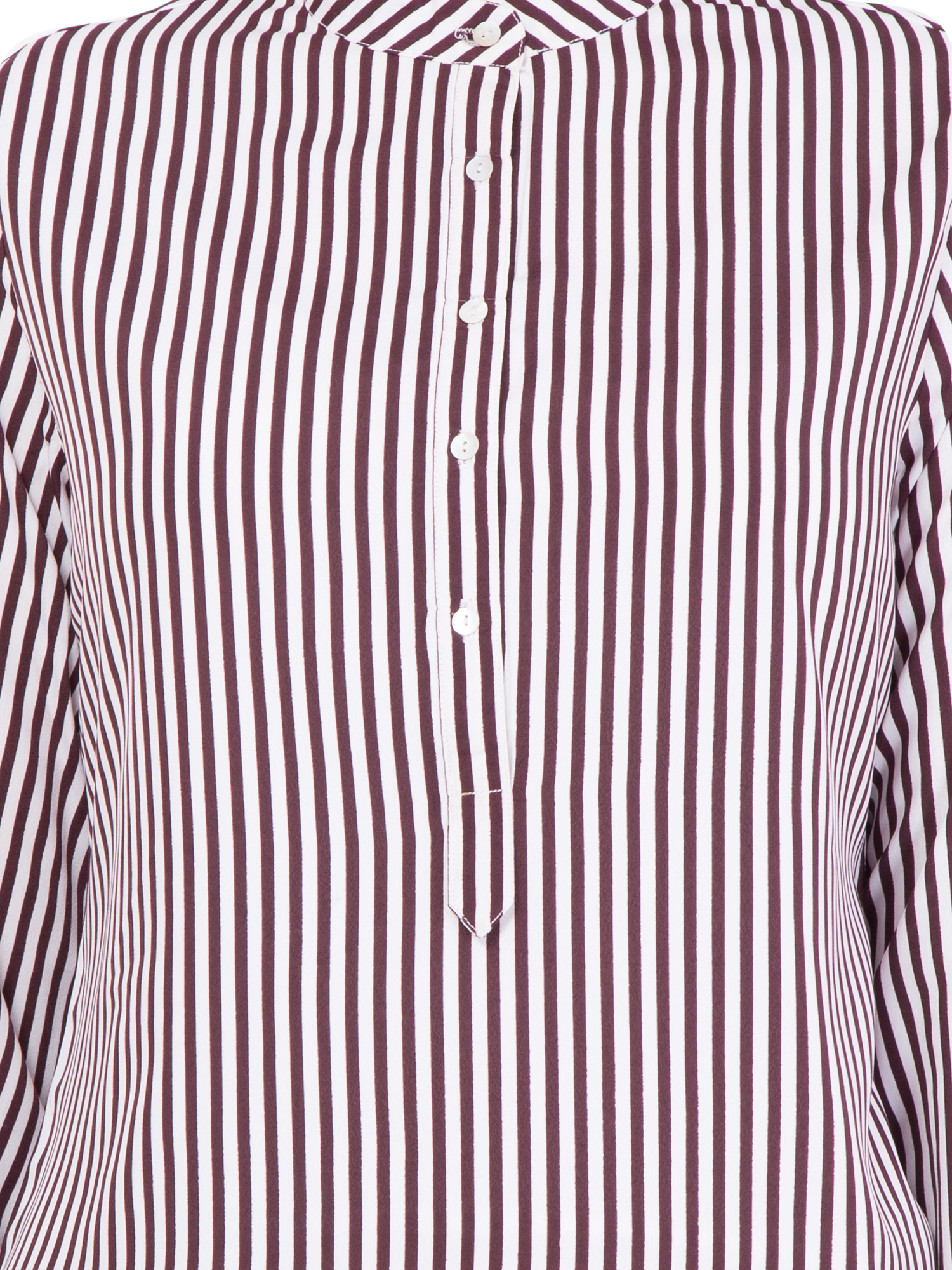 Shirt - Crepe, Bust Size 939.8 Mm, Length 609.6 Mm, Waist Size 35, Full Sleeves, Striped Pattern, Cloth Decoration | Classic Ethnic Design, All Season Wear