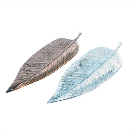 Copper Nickel Leaf Dish