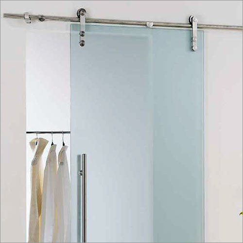 फ्रेमलेस ग्लास पैनल के लिए पाइप स्लाइडिंग सिस्टम