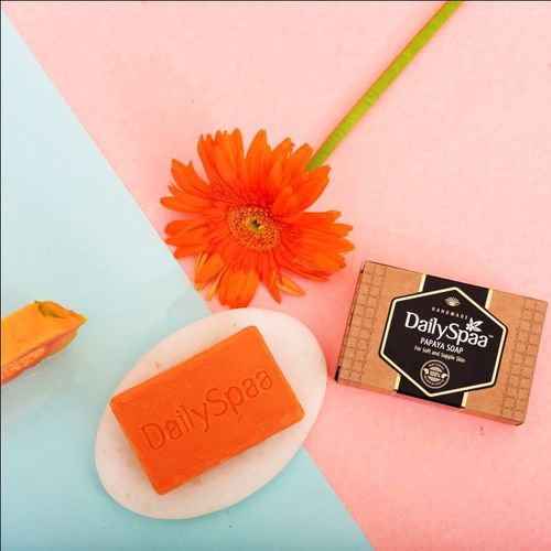 Papaya Soap - High Concentration Anti-microbial Formula | Cleanses, Hydrates, And Calms Oily Skin, Long Lasting Fragrance, Safe For Daily Use