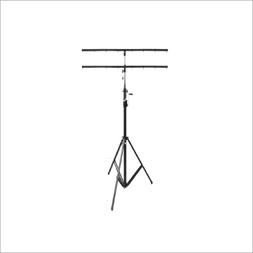 Lt003 Lifting Tower - Mild Steel, 1.5m - 3m Adjustable Height , Black Chrome Polish Finish, 15kg Weight Capacity, 60kg Loading Capacity, Ideal for Events and Exhibitions