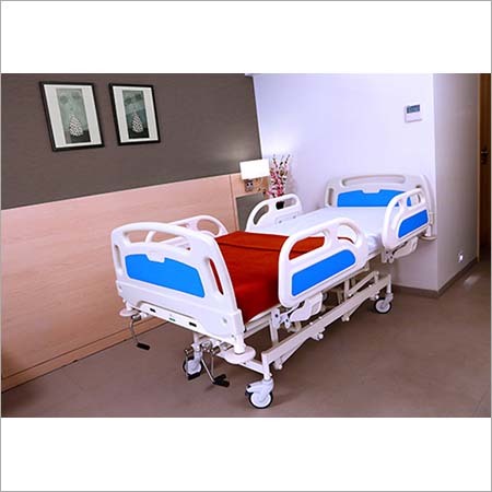 Manual ICCU Bed - Metal, Portable Design | New White Disposable Bed