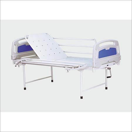 Semi Fowler Bed - Metal Construction, Portable & Foldable Design | New White Finish, Easy to Use