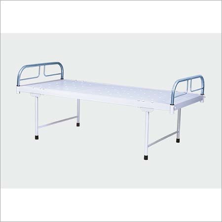 Plain Hospital Bed - Stainless Steel, White Color | Lightweight 10-20 lbs, Easy To Use