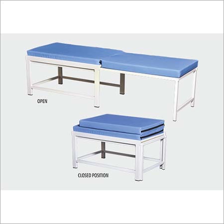 Blue And White Sliding Attendant Bed