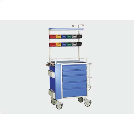 Adjustable Height Medicine Trolley