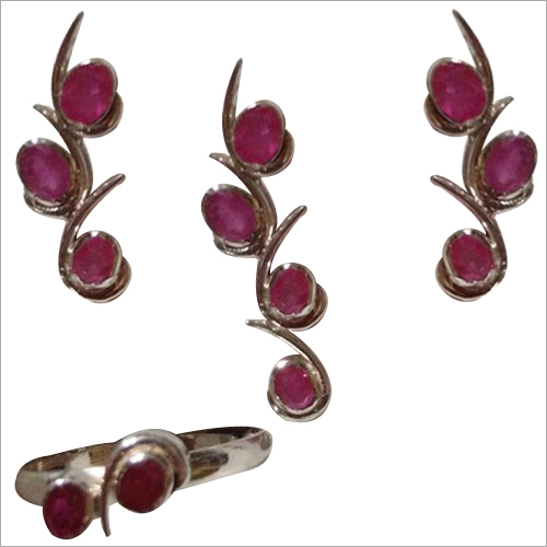Ruby Stone Earring