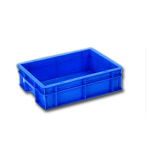 HDPE Plastic Crate - 400x300 mm, Multi Color | 15 kg Load Capacity, Solid Box Design, 2-Way Handlift