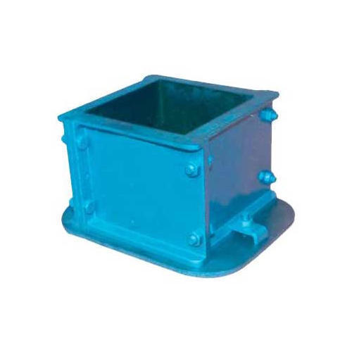 Cube Mould - Iron, 15x15x15 cm, Blue | Water/Electric Drive, Double Yield, Durable Material, Fast Production, Efficient Design, Space Saving