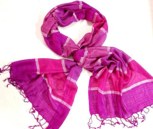 More Than One Pink Strip Scarf