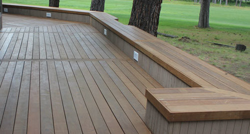 IPE Wood Decking - Various Dimensions , Natural Smooth Finish & Aesthetic Brown Colors