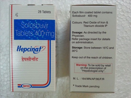 Sofosbuvir Tablets 400 mg (Hepcinat)