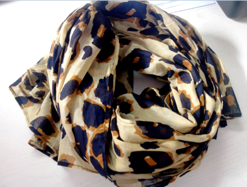 More Than One Tiger Print Scarf