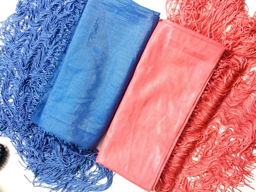 Cotton Plain Pink  Scarf With Long Tassels
