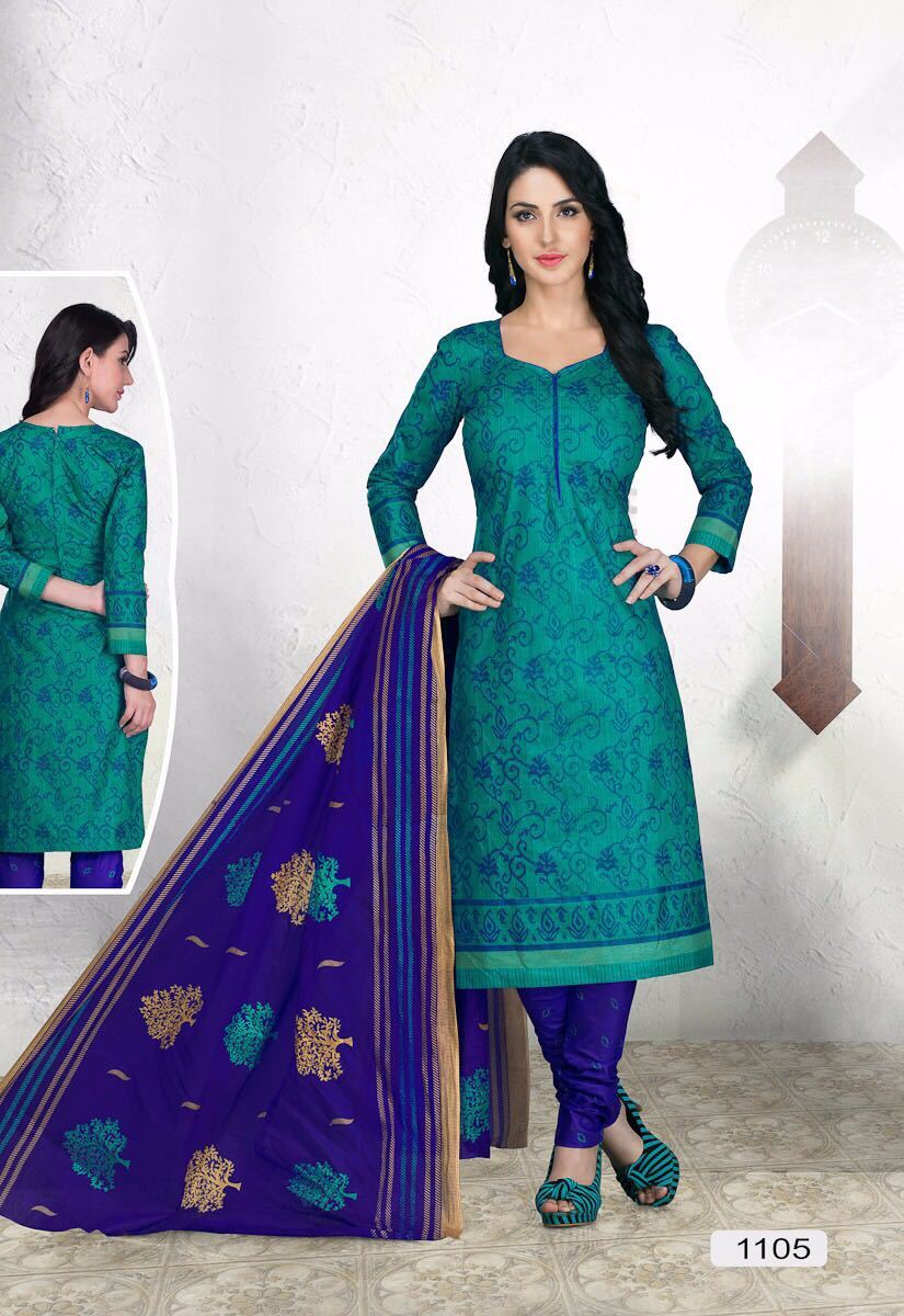 Cotton Printed Fancy Ladies Dress Material