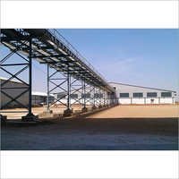 शुगरहाउस से चीनी गोदाम तक ओवरहेड कन्वेयर