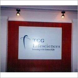 Reception Signage - Customizable Acrylic | Glossy White Finish, Wall Mounted with Optional Digital Lighting