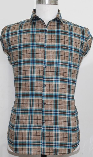 Cotton Checked Casual Shirt Collar Style: Classic