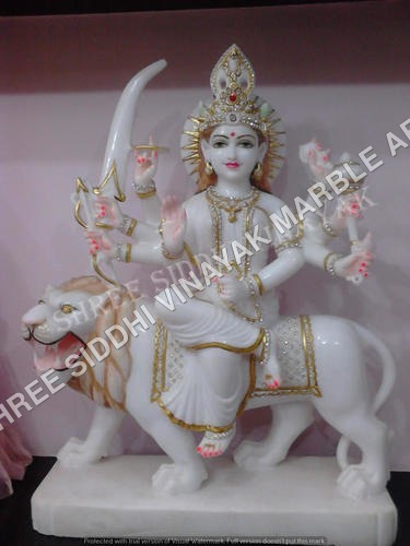मार्बल दुर्गा मूर्ति