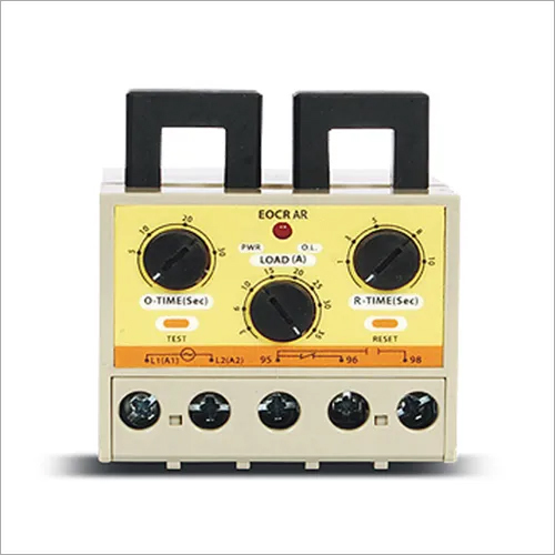 Electronic Motor Protection Relay - Current Range 0.5-600A, 0.2-30sec Start Delay | Five Major Protections, Compact Design with Inbuilt CTs