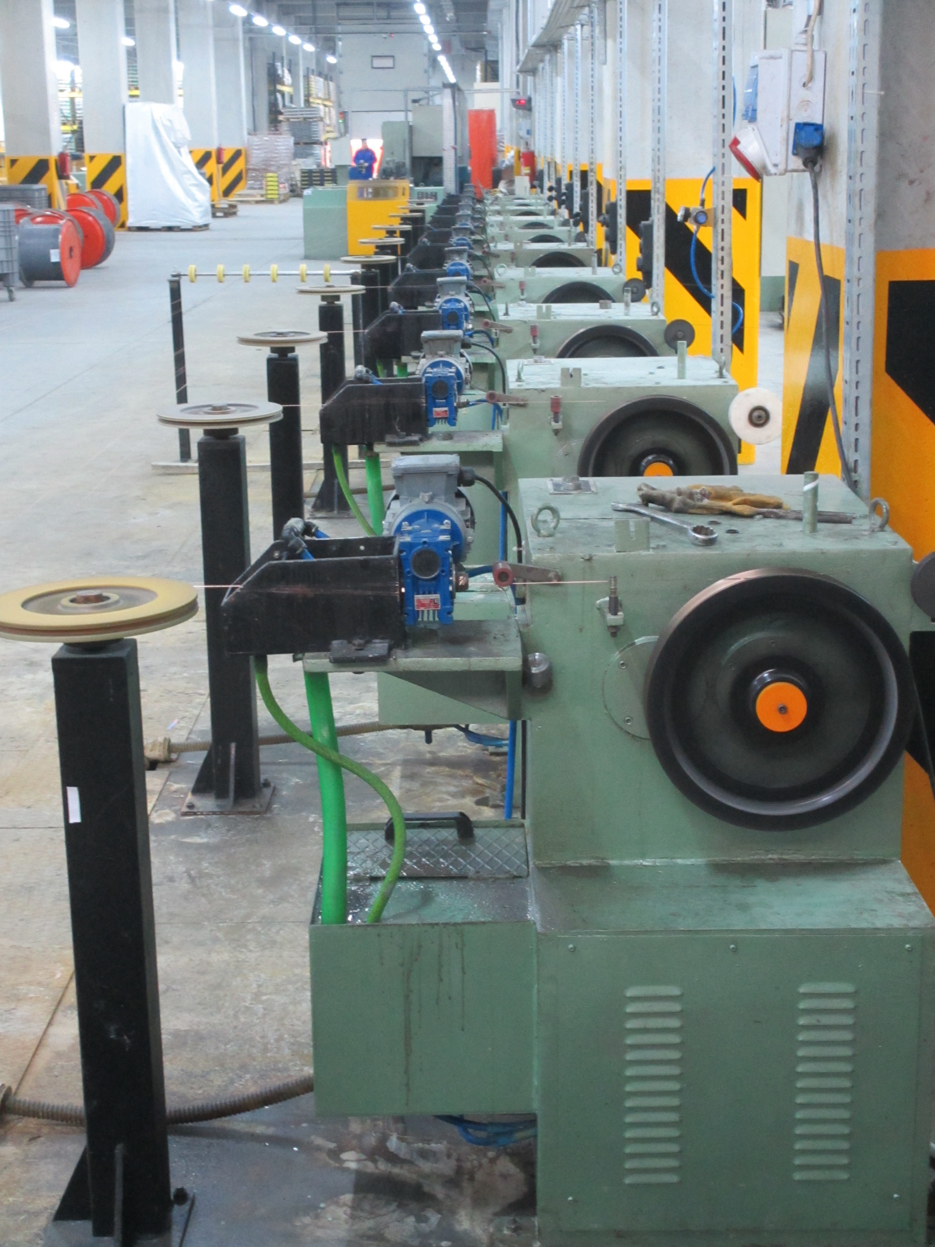 Mig/co2 Multi Line Copper Wire Coating Line - Color: Blue+yellow
