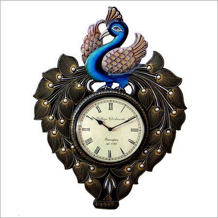 Peacock Analog Wall Clock Application: Good Looking