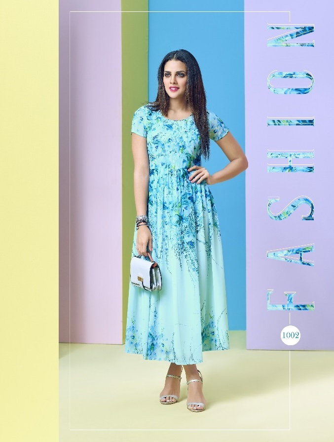 Anarkali Kurti - Japan Satin & Georgette Satin Fabric, Heavy Crepe Inner | Printed Style, Available In Sizes L, Xl, Xxl