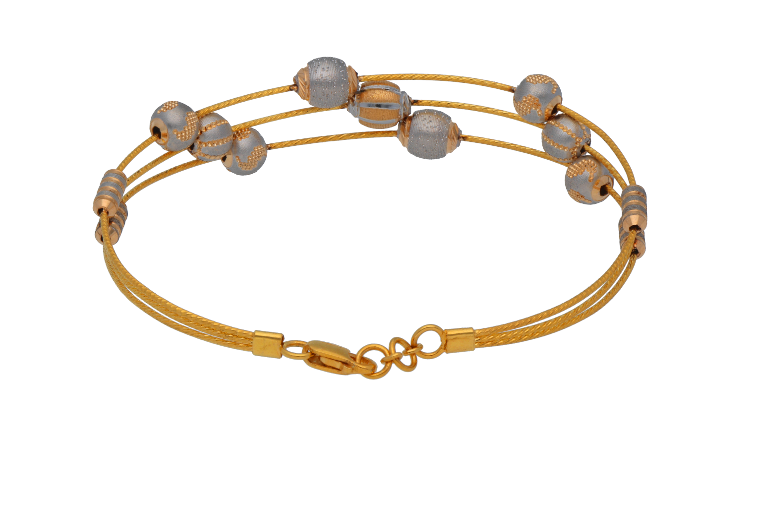 Adira Bracelet - 22k Yellow Gold, 9.7 Grams Weight | Lightweight, Expertly Crafted For Any Occasion