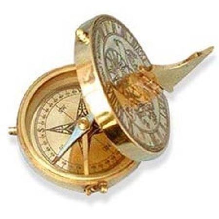 Gold Brass Compass