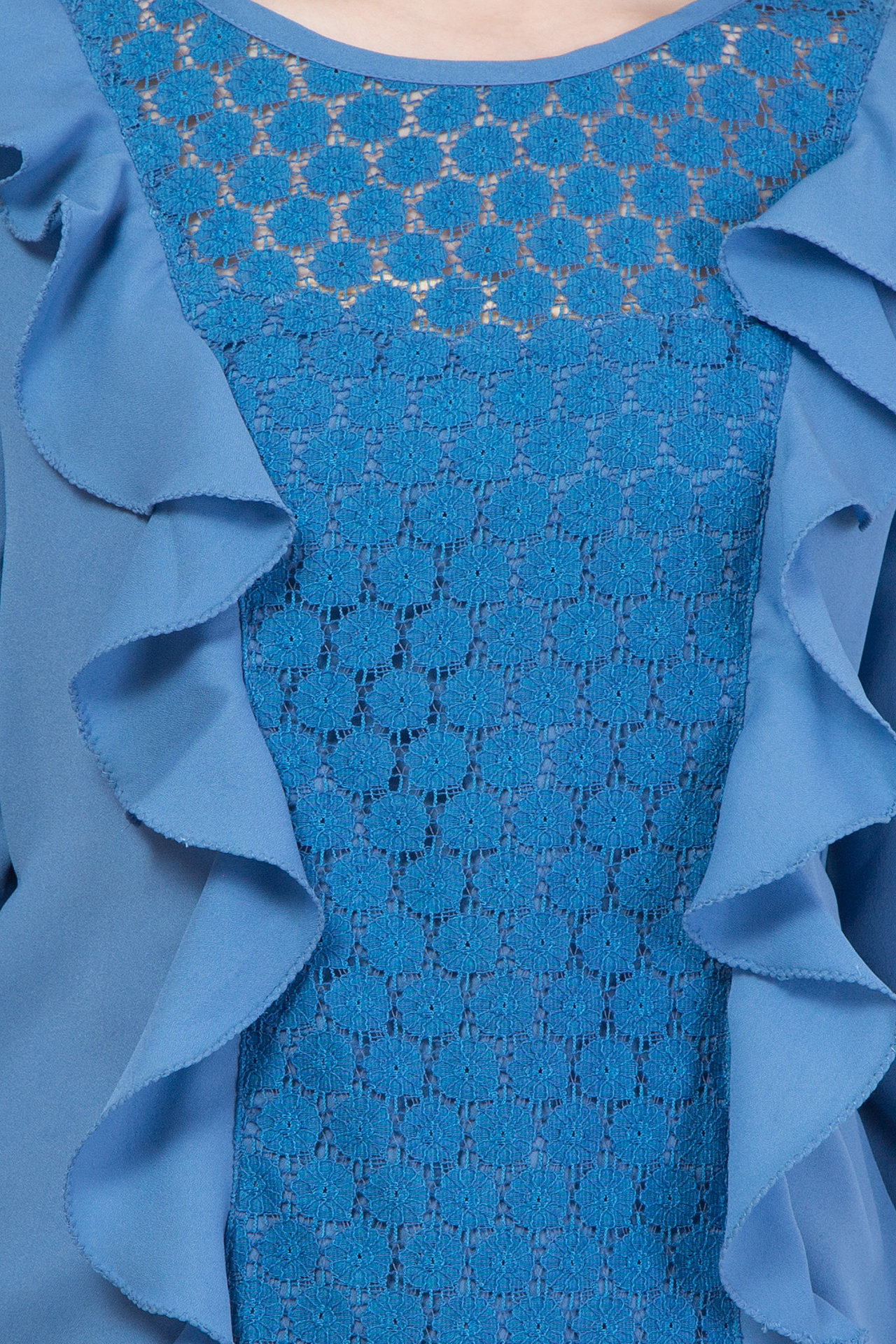 Poly Sumer Cool - Polyester Fabric, Xs To Xl Sizes | Classic Full Sleeve Top With Lace Decoration