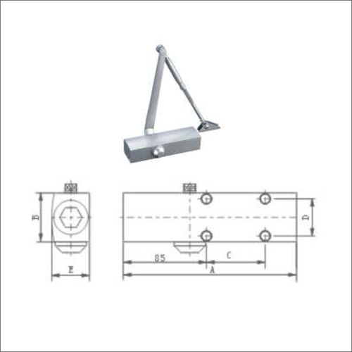 स्क्वायर डोर क्लोज़र