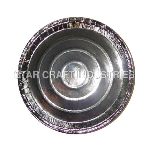 Disposable Paper Plate - 8 Inch Round, Silver Color | 40 Pieces per Packet, Ideal for Snacks and Events
