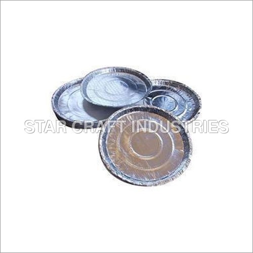 Silver Laminated Disposable Paper Plate - 8 Inch, Silver Color, Round Shape | Ideal for Food Products, Perfect for Parties and Events