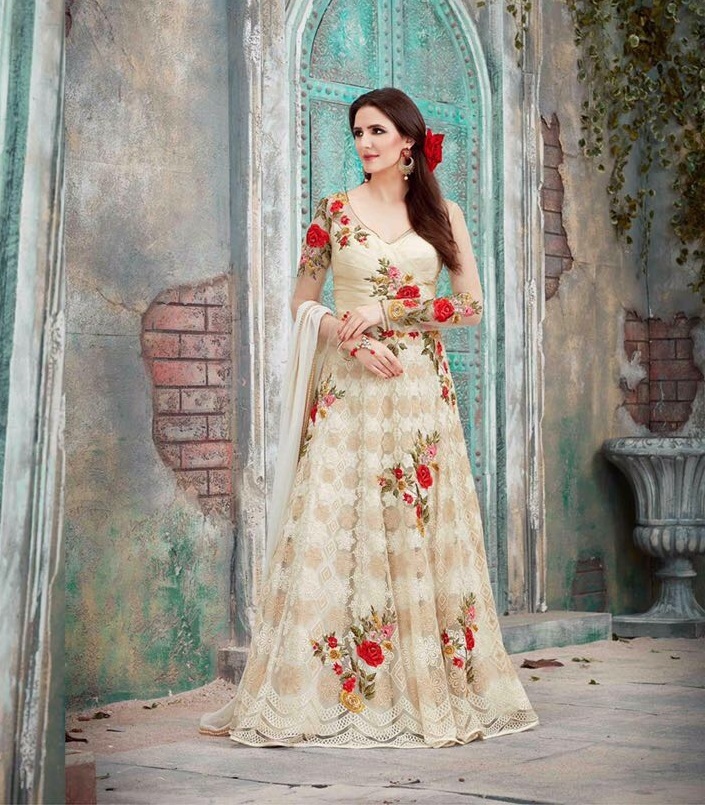 Embroidered Salwar Kameez - Australian Silk/net Top, Japan Crepe Inner, Australian Silk Soft Silk Bottom, Georgette Dupatta | Elegant Design, Comfortable Fit, Intricate Embroidery, Occasion Wear