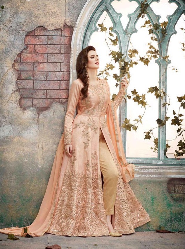Embroidered Salwar Kameez - Australian Silk/net Top, Japan Crepe Inner, Australian Silk Soft Silk Bottom, Georgette Dupatta | Elegant Design, Comfortable Fit, Intricate Embroidery, Occasion Wear