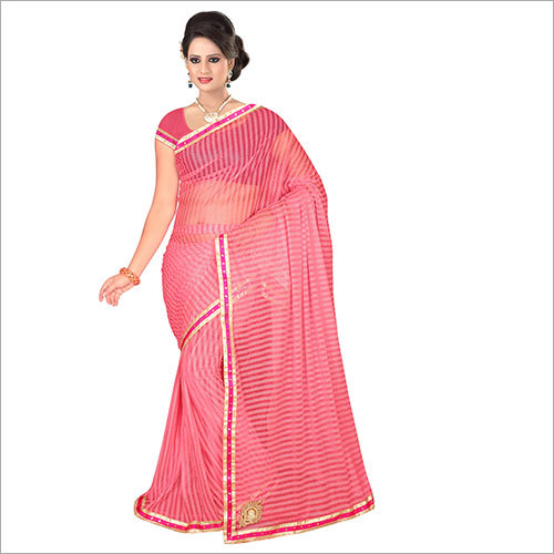 Pink Indian Patch Work Sarees