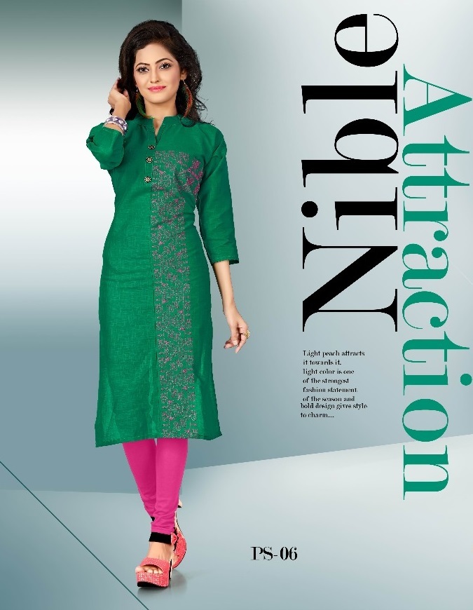 Casual Kurtis - Cotton Slub Fabric, Available In Sizes L, Xl, Xxl - Elegant Embroidery, Stylish A-line Design, Dry Clean Only