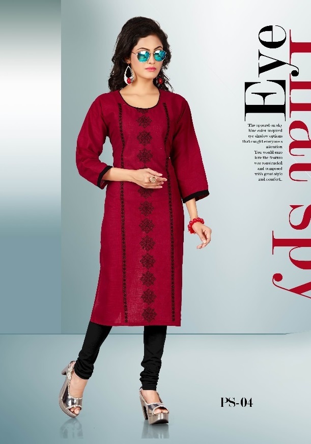 Casual Kurtis - Cotton Slub Fabric, Available In Sizes L, Xl, Xxl - Elegant Embroidery, Stylish A-line Design, Dry Clean Only
