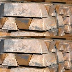 Pure Copper Ingots - Graded 99.99% Cu Content, 350x75x90 Mm, Deep Reddish Brown | High Purity, Excellent Machinability & Corrosion Resistance, 15 Kg