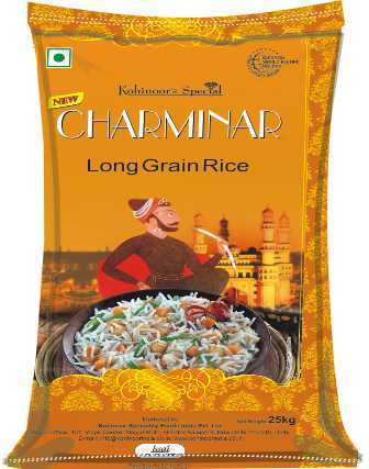 Rice Bag - Laminated Material, 19x33 Inches, Light Weight, Customizable Designs And Colors, Stringently Quality Checked
