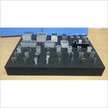 Profile Display Foam - PU Foam, Varied Dimensions, Black | Customizable Shapes, Durable, Lightweight, Temperature Resistant 40-80°C