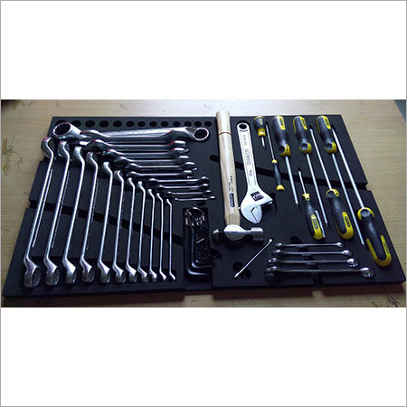 Service Centre Foam - PE Foam, Varied Dimensions, Black | Tool Organization, Impact Resistance, Customizable, Durable, Lightweight
