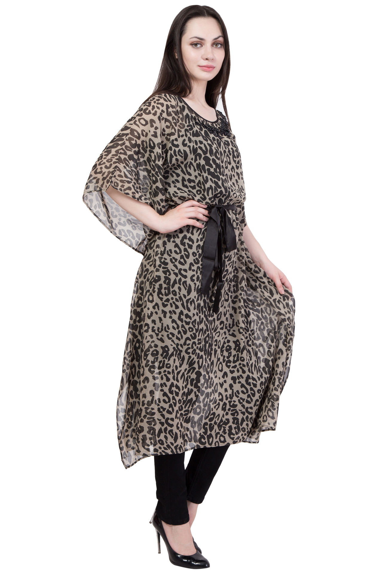 Printed Kaftan Bust Size: 44 Inch (In)